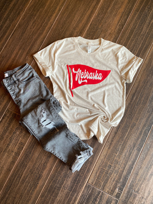 Nebraska Pennant Graphic Tee