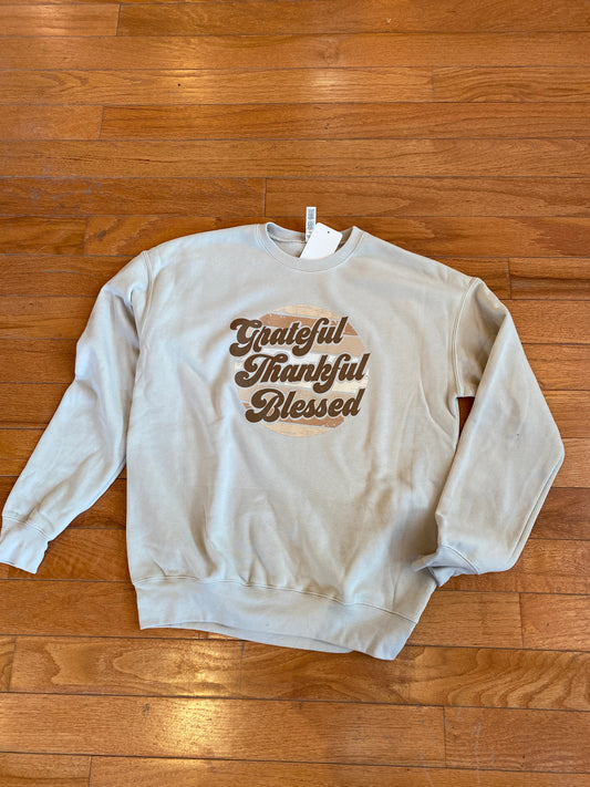 Grateful, Thankful, Blessed Crewneck