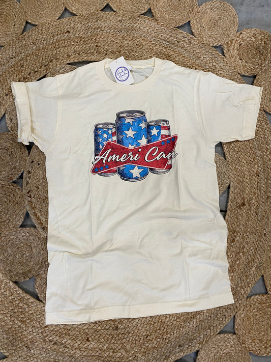 Vintage Ameri Can Shirt in Cream