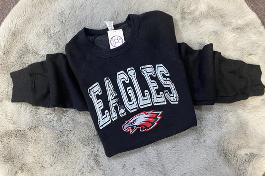 Distressed Eagles Sweatshirt