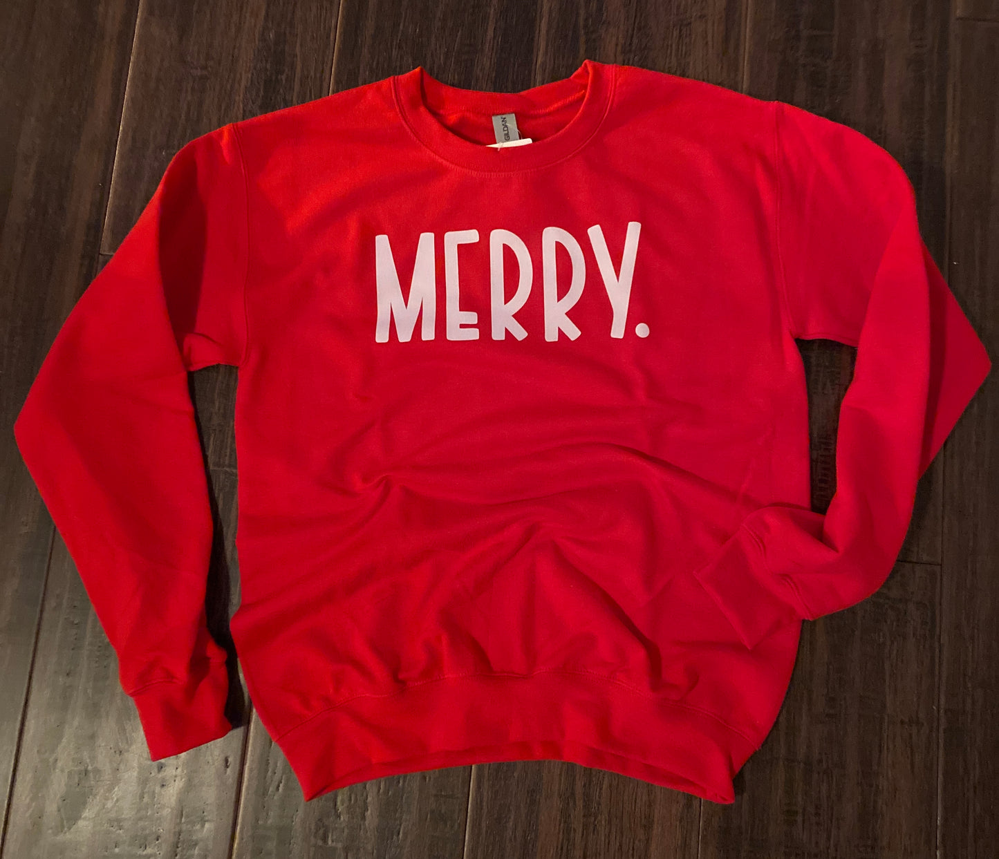 Red Merry Crewneck Sweatshirt