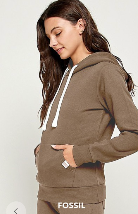 Basic Fleece Pullover Hoodie