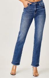 Midrise Slim Relaxed Straight Jeans