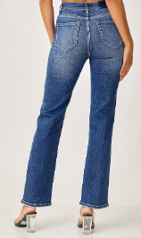 Midrise Slim Relaxed Straight Jeans