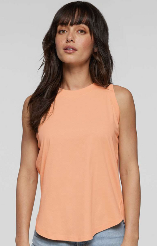 Relaxed Jersey Tank in Peach