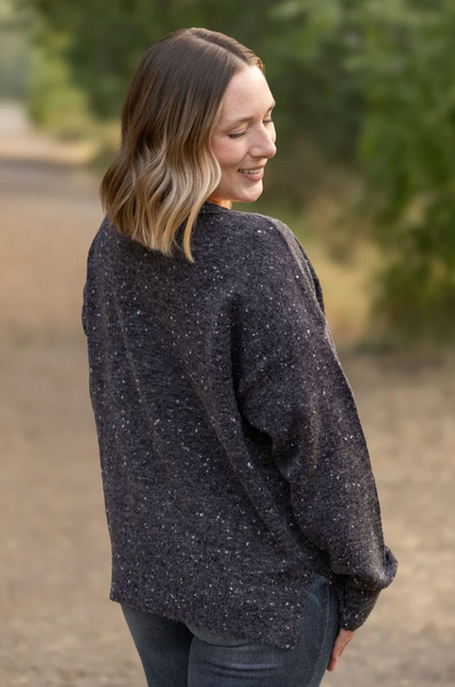 MM Charcoal Confetti Sweater