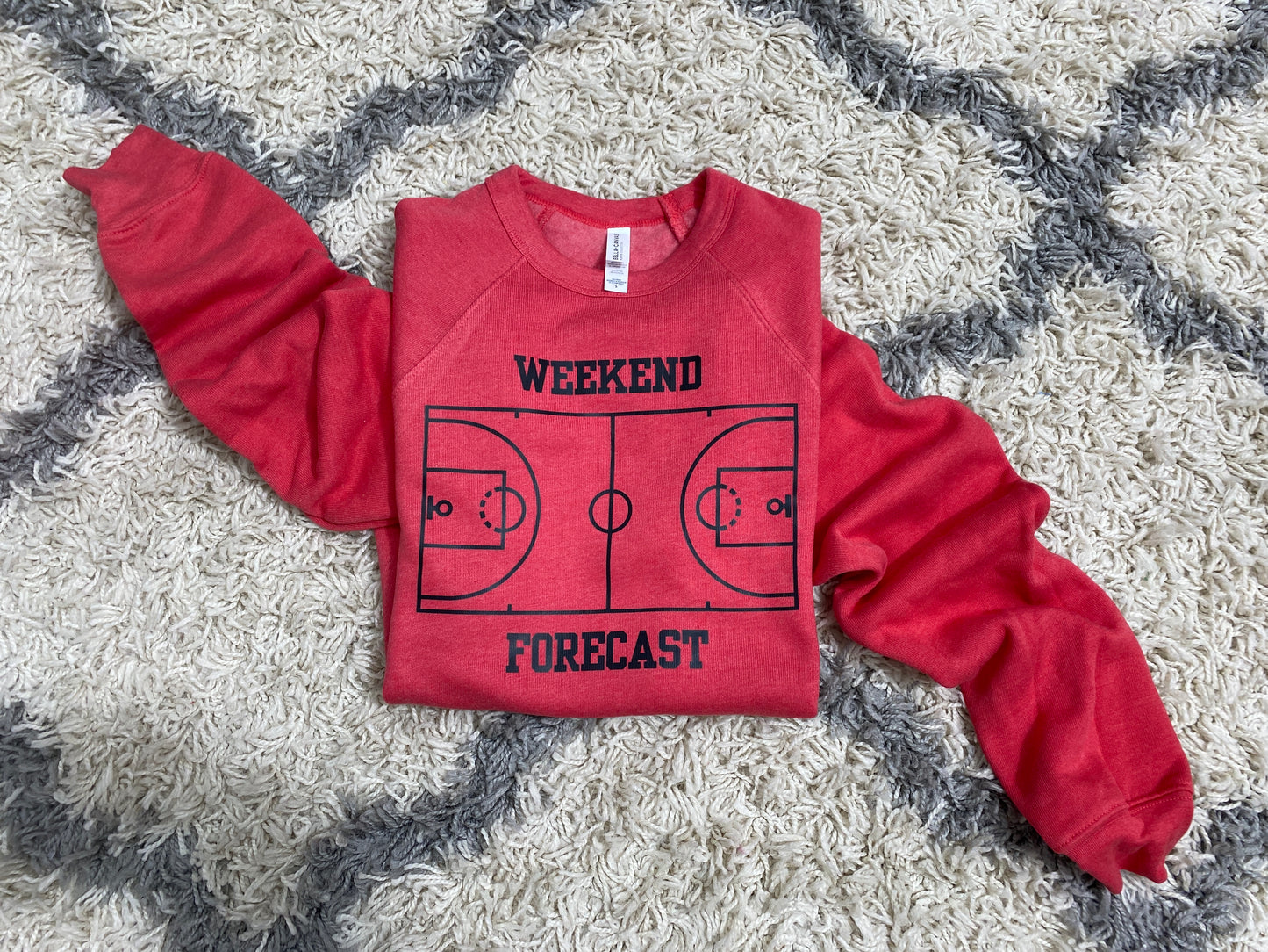 Weekend Forecast Sweatshirt in Red